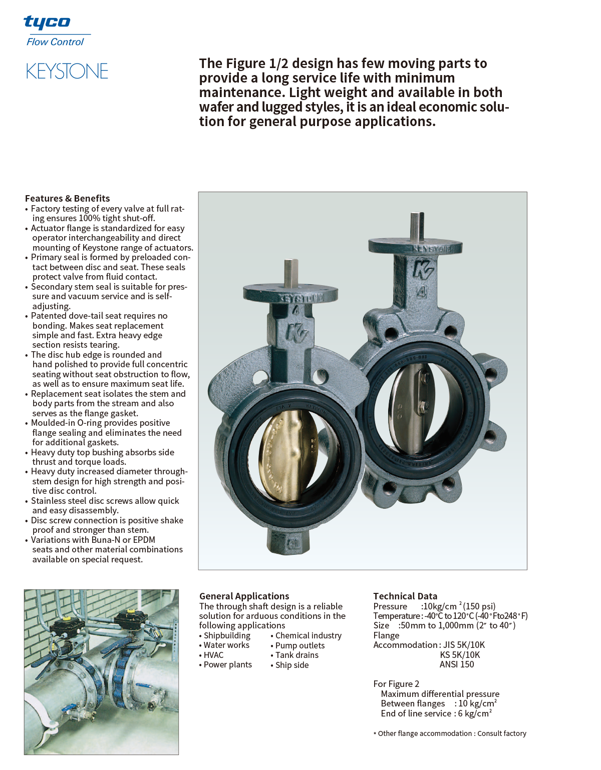 BUTTERFLY VALVE FIG1&FIG2 사양